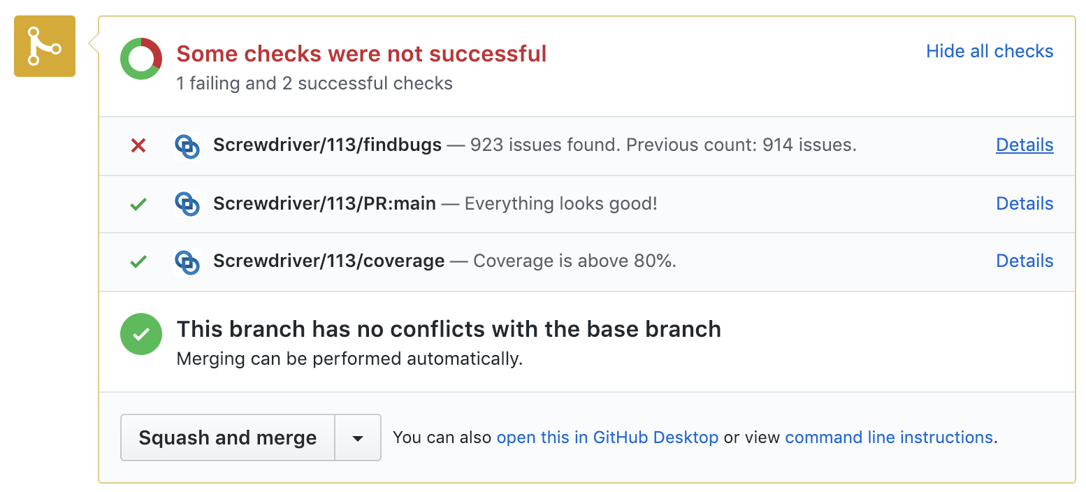 PR checks
